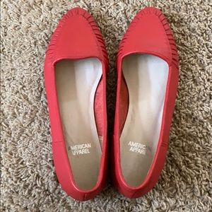 American Apparel Leather flats